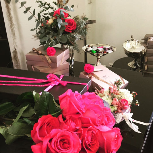Couture box 35 trandafiri